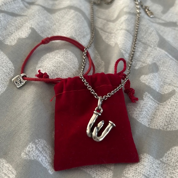 Uno De 5 W Initial Necklace 